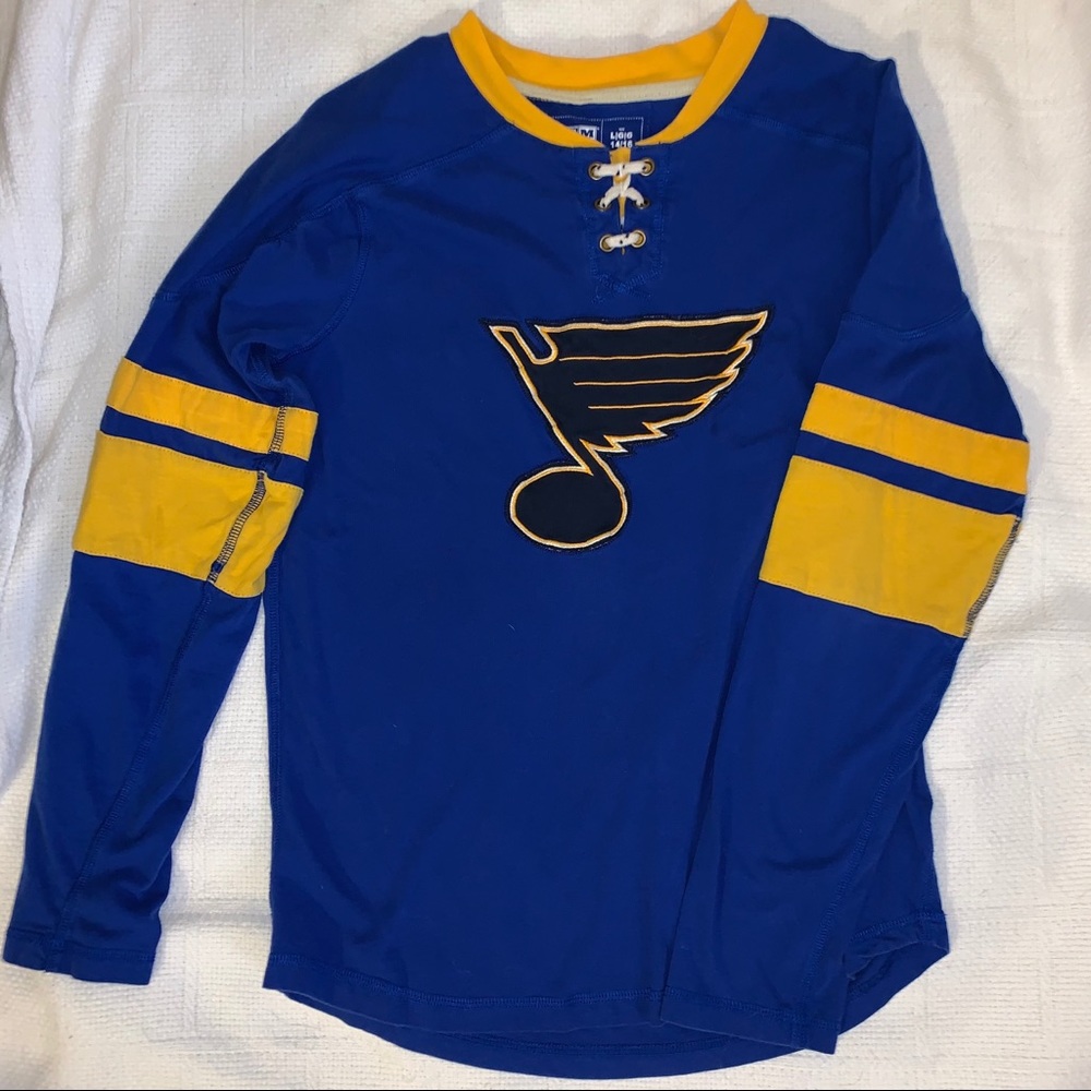L 14/16 kids long sleeve st. louis blues shirt